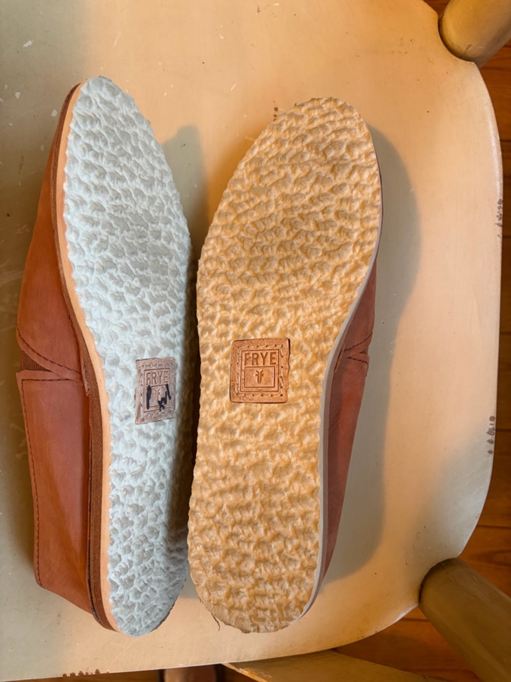 Frye Millie A-Line Flats Brown Whiskey Leather Size 7 - Picture 4 of 4